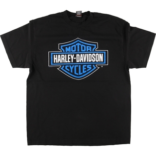 ハーレーダビッドソン(Harley Davidson)の古着 ハーレーダビッドソン Harley-Davidson モーターサイクル バイクTシャツ USA製 メンズXL /eaa445306(Tシャツ/カットソー(半袖/袖なし))