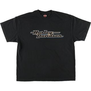 ハーレーダビッドソン(Harley Davidson)の古着 ハーレーダビッドソン Harley-Davidson モーターサイクル バイクTシャツ USA製 メンズXL /eaa445307(Tシャツ/カットソー(半袖/袖なし))