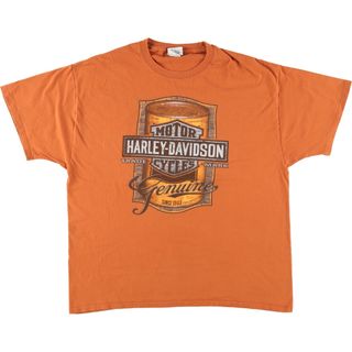 ハーレーダビッドソン(Harley Davidson)の古着 ハーレーダビッドソン Harley-Davidson モーターサイクル バイクTシャツ メンズXL /eaa445313(Tシャツ/カットソー(半袖/袖なし))