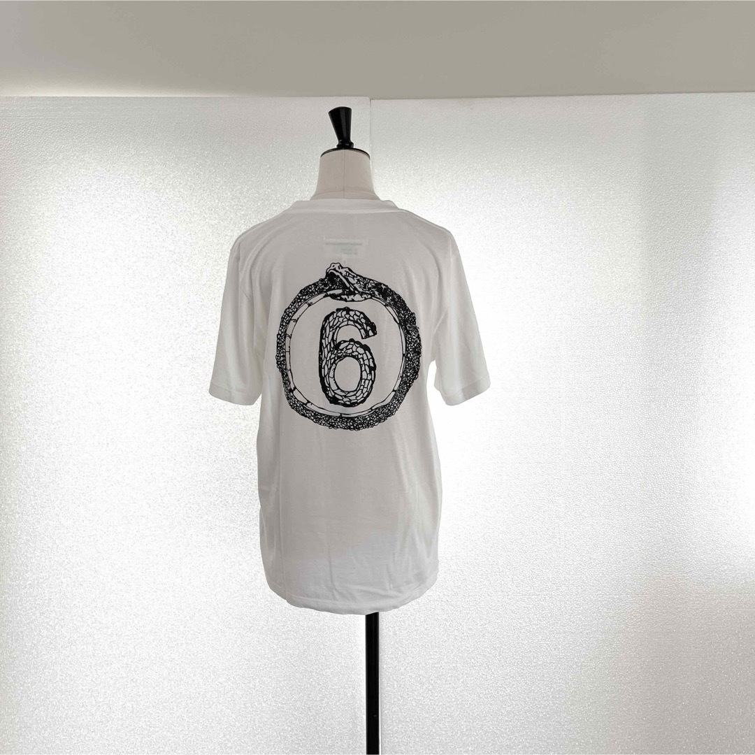 MM6(エムエムシックス)のMM6 Maison Margielaマルジェラ　バックプリントTシャツ　S 白 レディースのトップス(Tシャツ(半袖/袖なし))の商品写真