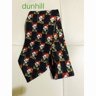 Dunhill - ダンヒル　高級シルク　ネクタイ　ハットの紳士　used
