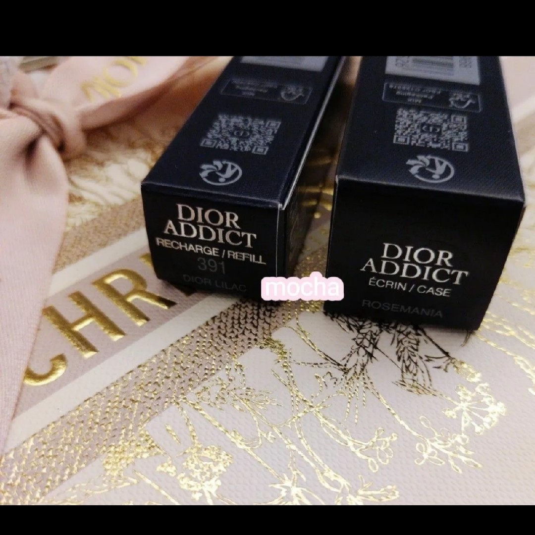 Christian Dior(クリスチャンディオール)のディオール   リップスティック 391 ライラック 　ケース　ローズマニア コスメ/美容のベースメイク/化粧品(口紅)の商品写真