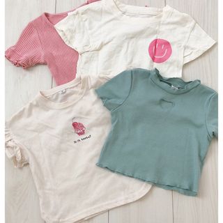 ニシマツヤ(西松屋)の【西松屋】【SHEIN】韓国ベビー トップス Tシャツ 4枚セット(Ｔシャツ)