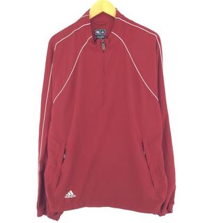 アディダス(adidas)の古着 00年代 アディダス adidas CLIMAPROOF WIND ハーフジップ ウォームアッププルオーバー メンズL /eaa444297(ナイロンジャケット)