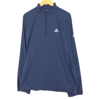 アディダス(adidas)の古着 00年代 アディダス adidas CLIMAPROOF WIND ハーフジップ ウォームアッププルオーバー メンズXXL /eaa444299(ナイロンジャケット)