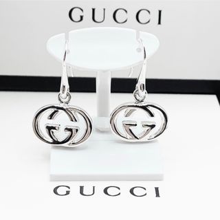 グッチ(Gucci)の【未使用】GUCCI ピアス　GG ダブルG インターロッキング　フープ　925(ピアス)