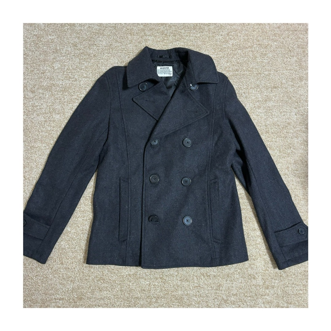 メンズコート コード ダッフルコート ブラック メンズのジャケット/アウター(ピーコート)の商品写真
