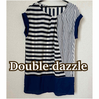 ダブルダージル(Double dazzle)の【Double dazzle 】シアー ボーダー チュニック or ワンピース(チュニック)