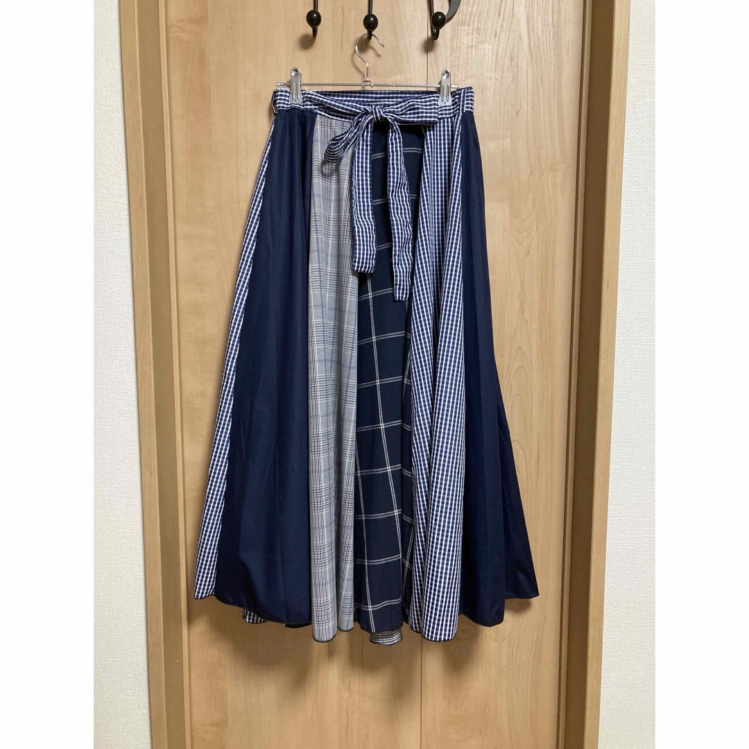 Ciaopanic(チャオパニック)のチャオパニック★ドッキングロングスカート　チェック レディースのスカート(ロングスカート)の商品写真