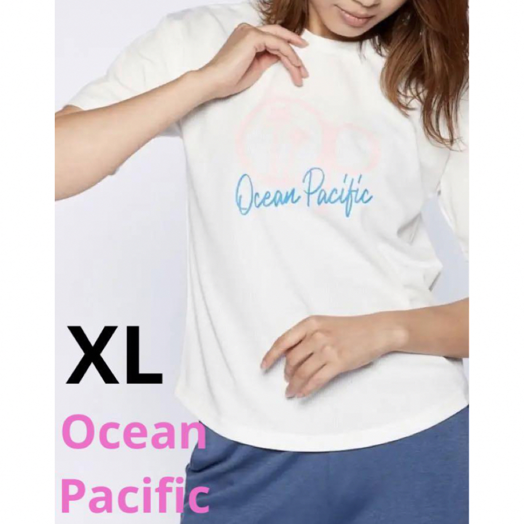 OCEAN PACIFIC(オーシャンパシフィック)のオーシャンパシフィック　レディース　半袖Tシャツ　柄 レディースのトップス(Tシャツ(半袖/袖なし))の商品写真