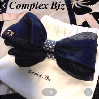 Complex Biz - コンプレックスビズ　エレガント♡ボリュームリボン♡スワロ付き♪バナナクリップ