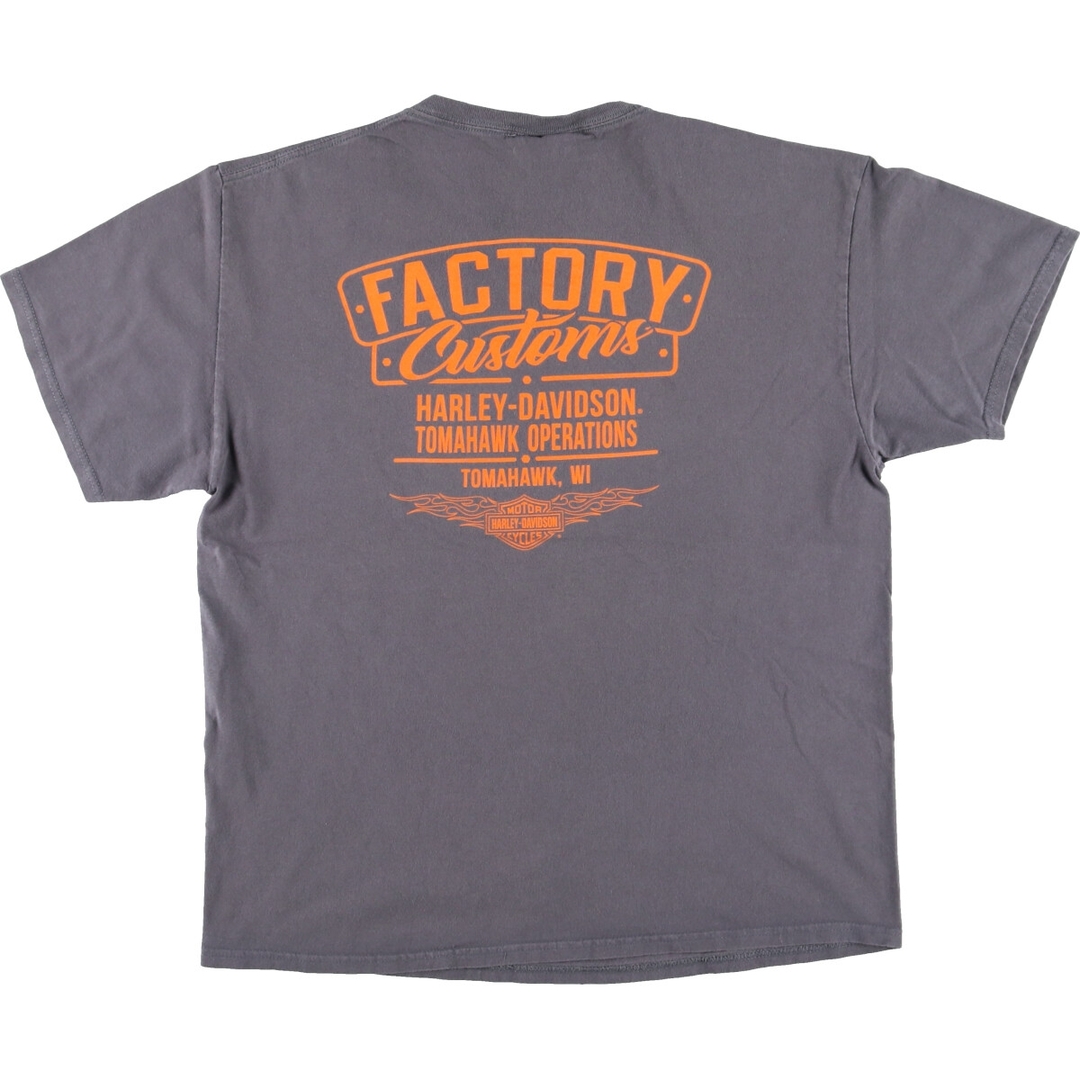 Harley Davidson(ハーレーダビッドソン)の古着 ハーレーダビッドソン Harley-Davidson モーターサイクル バイクTシャツ メンズL /eaa445604 メンズのトップス(Tシャツ/カットソー(半袖/袖なし))の商品写真