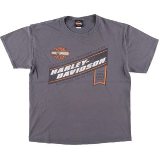 ハーレーダビッドソン(Harley Davidson)の古着 ハーレーダビッドソン Harley-Davidson モーターサイクル バイクTシャツ メンズL /eaa445604(Tシャツ/カットソー(半袖/袖なし))