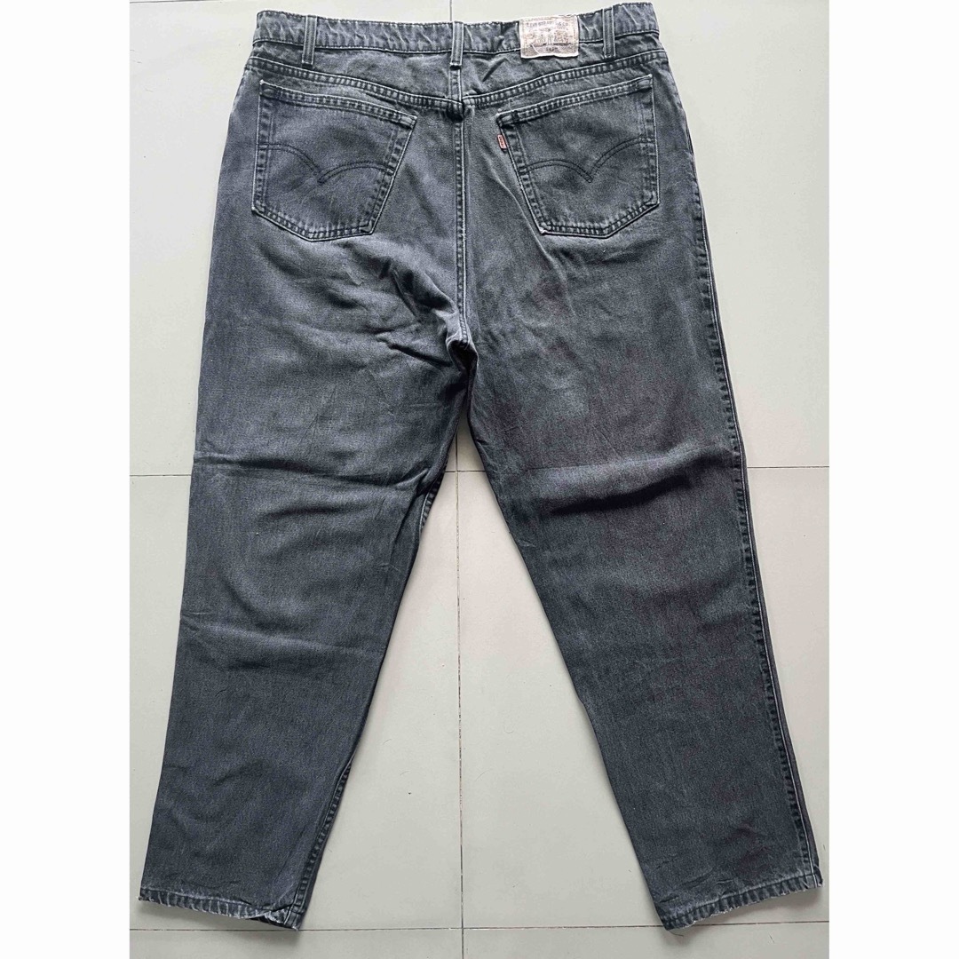 Levi's(リーバイス)のリーバイス/545/ブラックデニム/ルーズW42xL34/90's/USA製極太 メンズのパンツ(デニム/ジーンズ)の商品写真