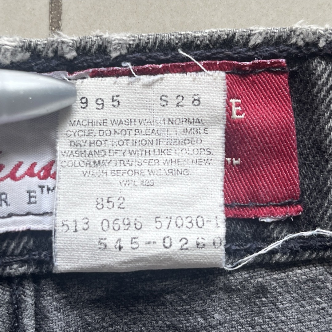 Levi's(リーバイス)のリーバイス/545/ブラックデニム/ルーズW42xL34/90's/USA製極太 メンズのパンツ(デニム/ジーンズ)の商品写真