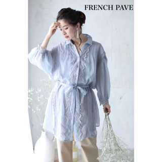 cawaii - cawaii  FRENCH PAVE　フレンチパヴェ ふわり袖シアーシャツ