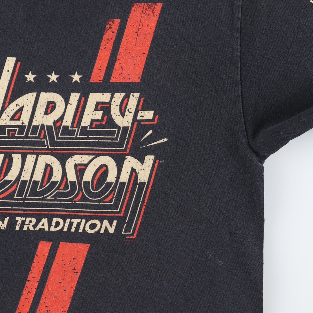 Harley Davidson(ハーレーダビッドソン)の古着 00年代 ハーレーダビッドソン Harley-Davidson モーターサイクル バイクTシャツ メンズL /eaa445227 メンズのトップス(Tシャツ/カットソー(半袖/袖なし))の商品写真