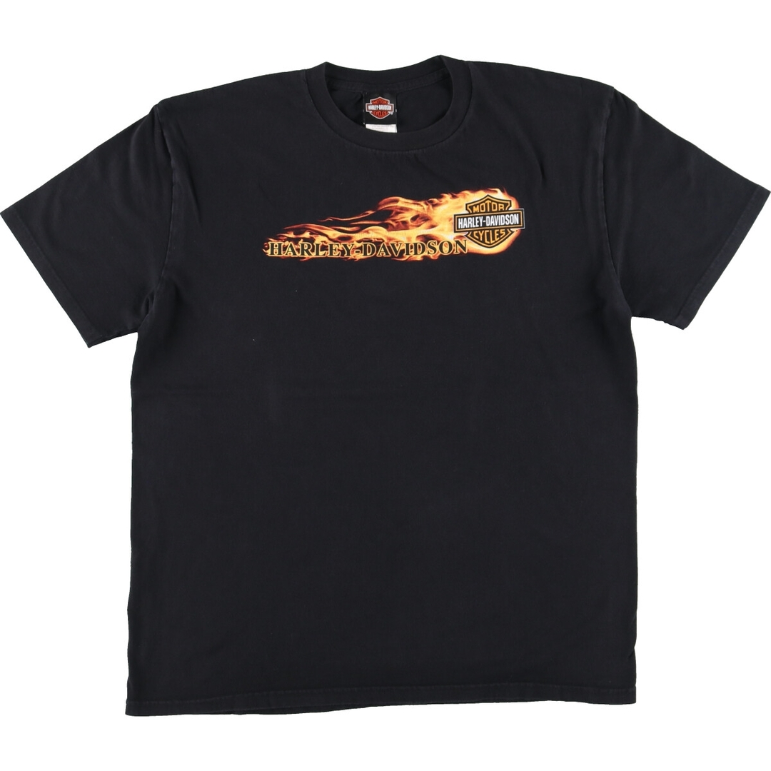 Harley Davidson(ハーレーダビッドソン)の古着 00年代 ハーレーダビッドソン Harley-Davidson モーターサイクル バイクTシャツ メンズXL /eaa445230 メンズのトップス(Tシャツ/カットソー(半袖/袖なし))の商品写真