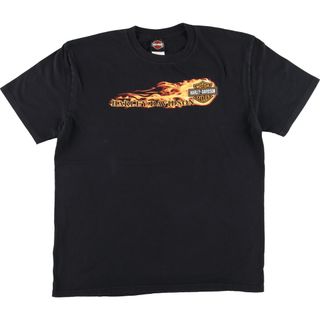 ハーレーダビッドソン(Harley Davidson)の古着 00年代 ハーレーダビッドソン Harley-Davidson モーターサイクル バイクTシャツ メンズXL /eaa445230(Tシャツ/カットソー(半袖/袖なし))