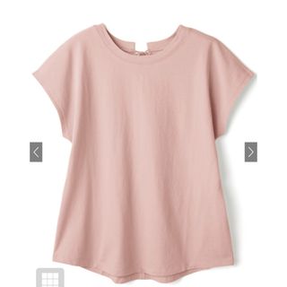 GRL - グレイル　バックリボンフレンチスリーブラウンドヘムTシャツ