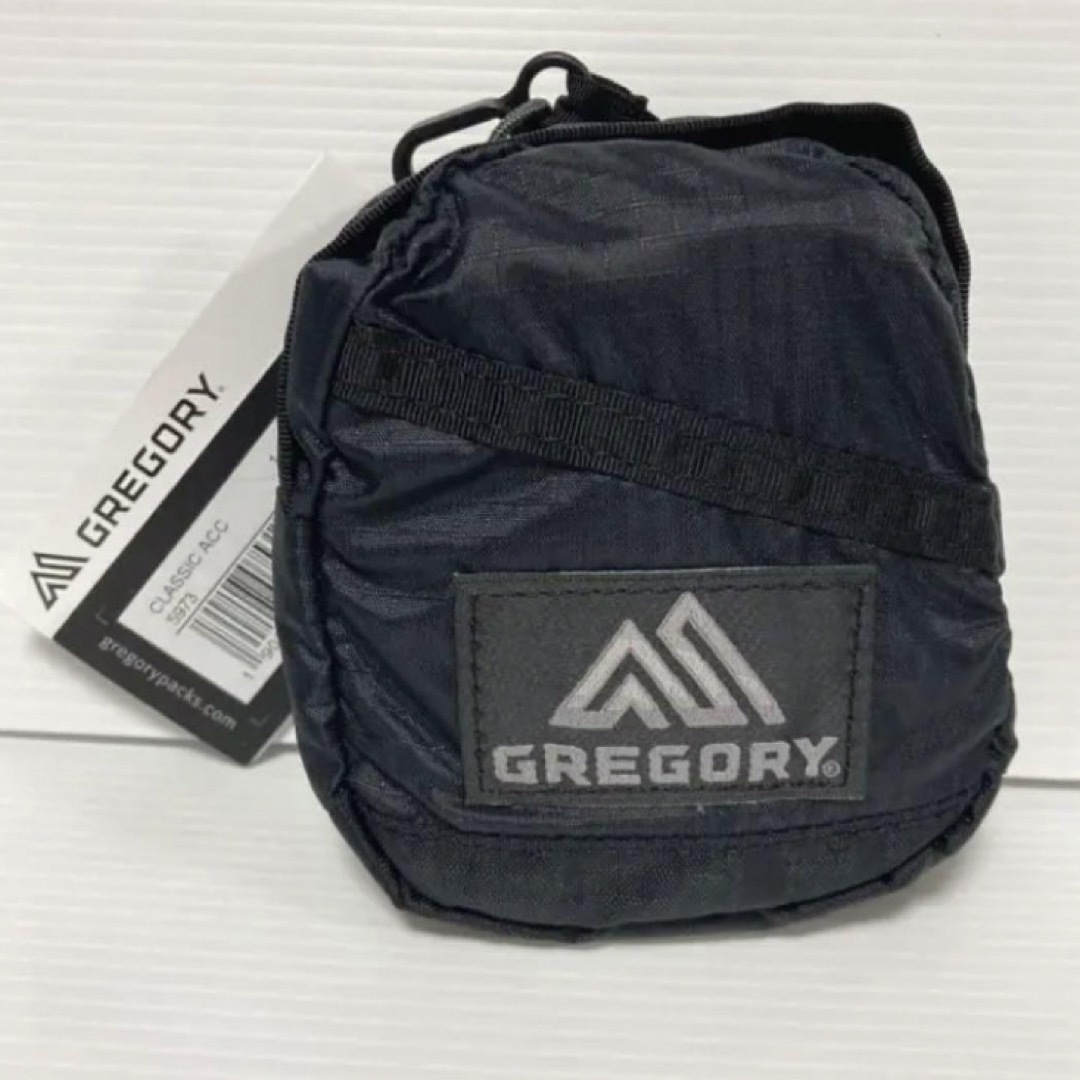 Gregory(グレゴリー)の新品 GREGORY エコバッグ トートバッグ 折りたたみ ロゴ ポーチ 黒 メンズのバッグ(エコバッグ)の商品写真