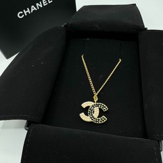 シャネル(CHANEL)の【箱付き】CHANEL ココマークネックレス　ゴールド　ストーン　ヴィンテージ(ネックレス)