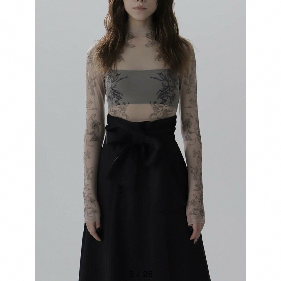 Ameri VINTAGE - MELT THE LADY lily tattoo tops blackの通販 Ameri VINTAGE - MELT THE LADY lily tattoo tops blackの通販