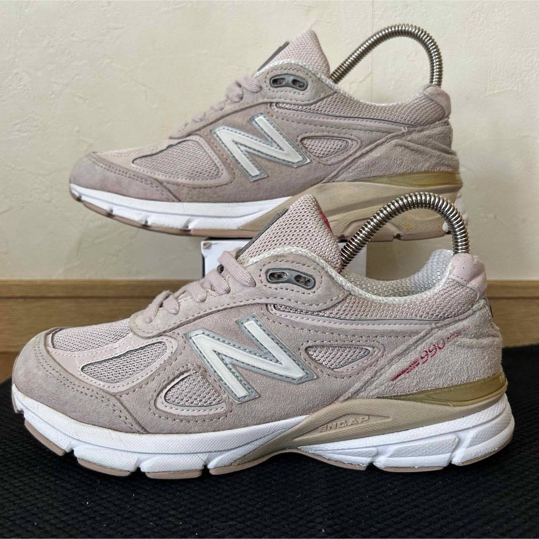 New Balance(ニューバランス)のアメリカUSA製 ニューバランスW990KM  ピンク　23cm レディースの靴/シューズ(スニーカー)の商品写真