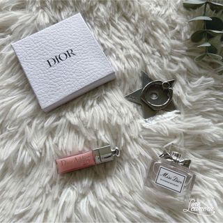 クリスチャンディオール(Christian Dior)の新品　未使用　DIOR  ミスディオール　香水　リップ　携帯リング　セット売り(香水(女性用))