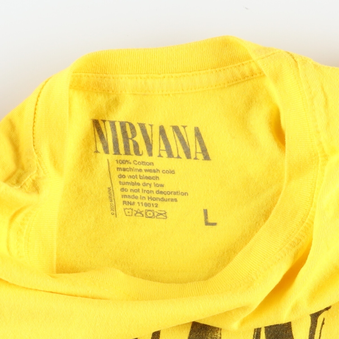 古着 NIRVANA ニルヴァ―ナ バンドTシャツ バンT メンズL /eaa436874 メンズのトップス(Tシャツ/カットソー(半袖/袖なし))の商品写真