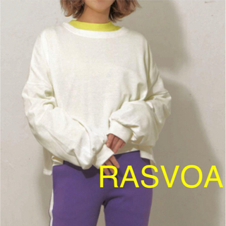 RASVOA - 定価4290円 新品 RASVOA ラスボア ボリューム袖 トップス スウェット