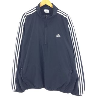 アディダス(adidas)の古着 00年代 アディダス adidas ハーフジップ ウォームアッププルオーバー メンズXXL /eaa440182(ナイロンジャケット)