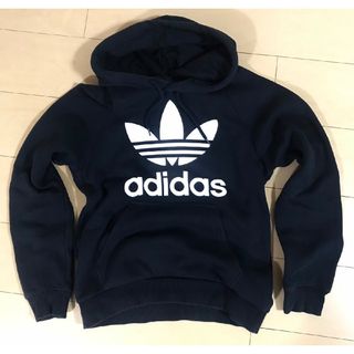 アディダス(adidas)のadidas　アディダス　パーカー　黒色　Ｓサイズ(パーカー)