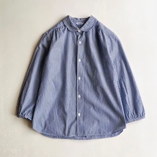 スモックショップ(THE SMOCK SHOP)のTHE SMOCK SHOP 丸襟 ストライプ シャツ Bshop 日本製(シャツ/ブラウス(長袖/七分))