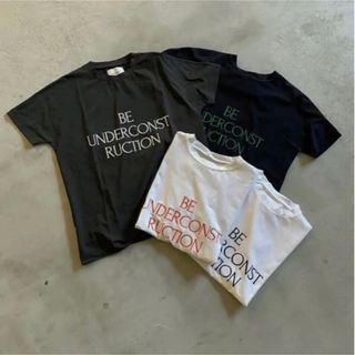 アメリ ブラックTシャツ 23SS CONCEPT EMBROIDERY TEE