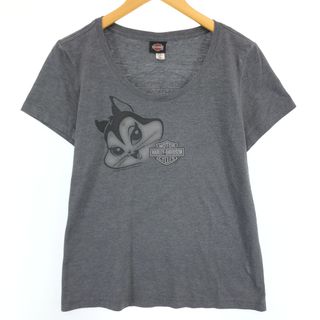 ハーレーダビッドソン(Harley Davidson)の古着 ハーレーダビッドソン Harley-Davidson モーターサイクル バイクTシャツ レディースL /eaa432347(Tシャツ(半袖/袖なし))