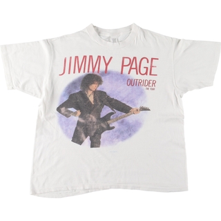 古着 80年代 LED ZEPPELIN レッドツェッペリン JIMMY PAGE ジミーペイジ バンドTシャツ バンT USA製 メンズXL ヴィンテージ /eaa436892(Tシャツ/カットソー(半袖/袖なし))