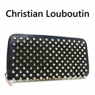 Christian Louboutin - クリスチャンルブタン ラウンドファスナー 長財布 ブラック系 316-23