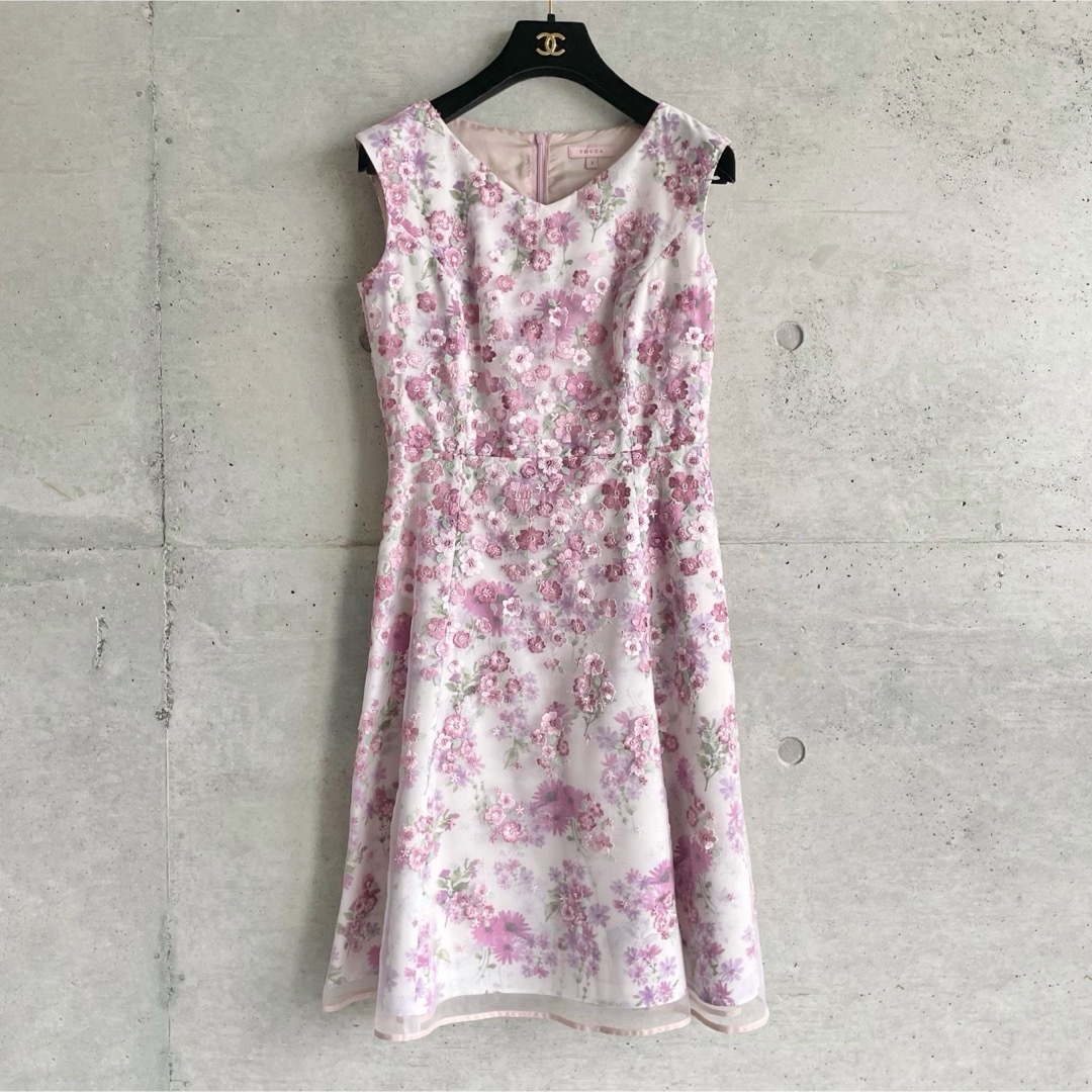 美品 TOCCA 19SS SPRING WALTZ BLOSSOM ドレス 2 美品 TOCCA 19SS SPRING WALTZ BLOSSOM ドレス 2