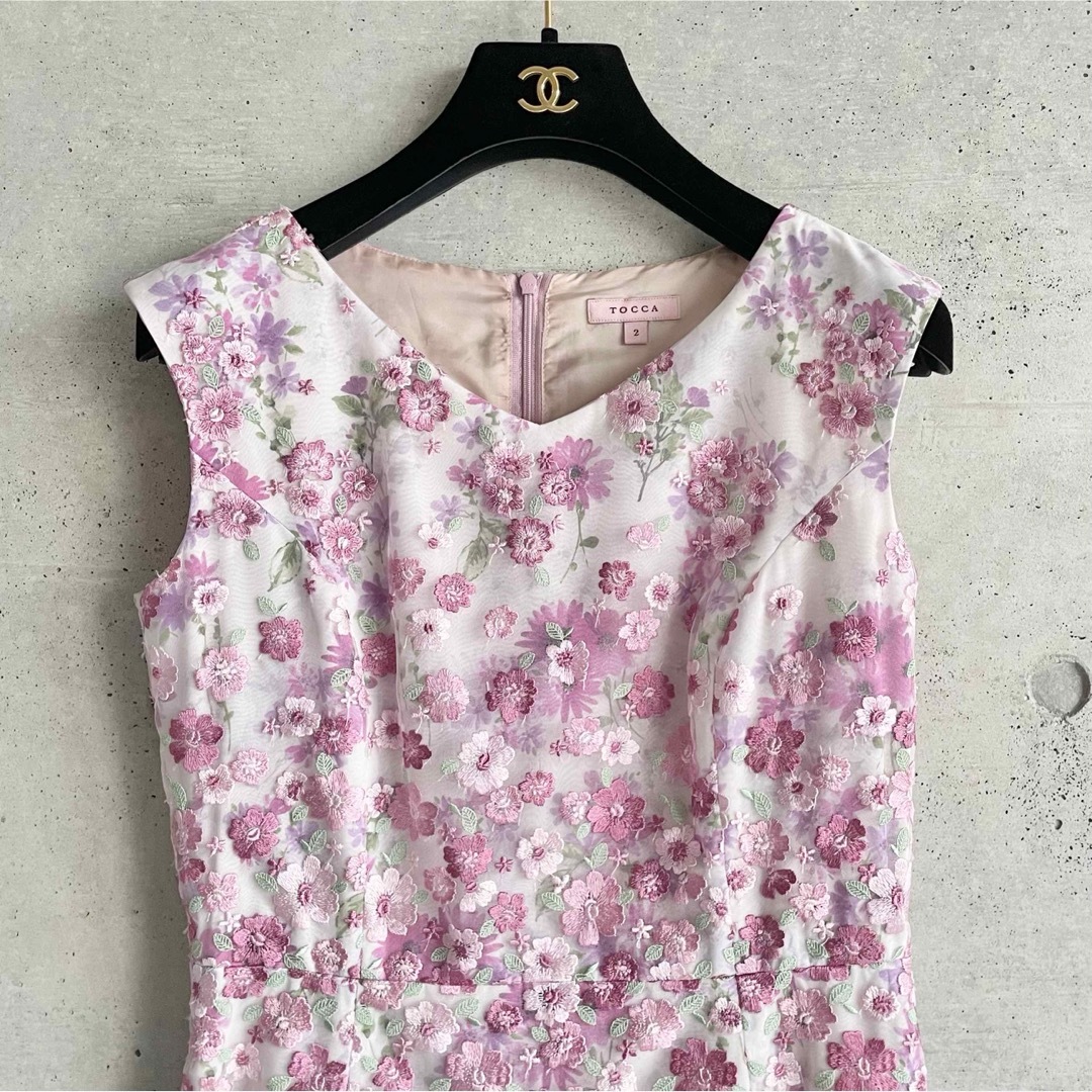 美品 TOCCA 19SS SPRING WALTZ BLOSSOM ドレス 2 美品 TOCCA 19SS SPRING WALTZ BLOSSOM ドレス 2