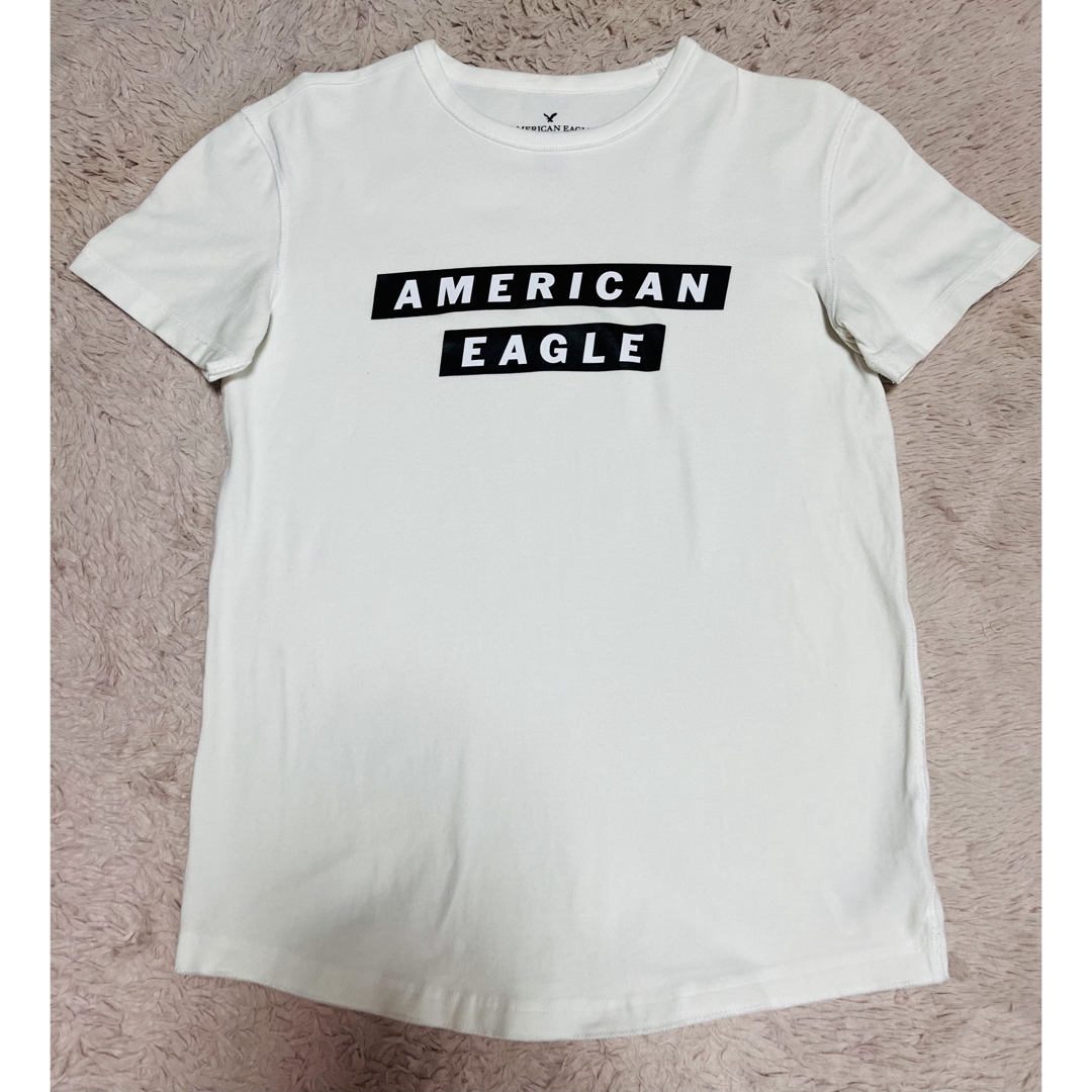 American Eagle(アメリカンイーグル)のAMERICAN EAGLE Tシャツ XS 白 レディースの方も メンズのトップス(Tシャツ/カットソー(半袖/袖なし))の商品写真