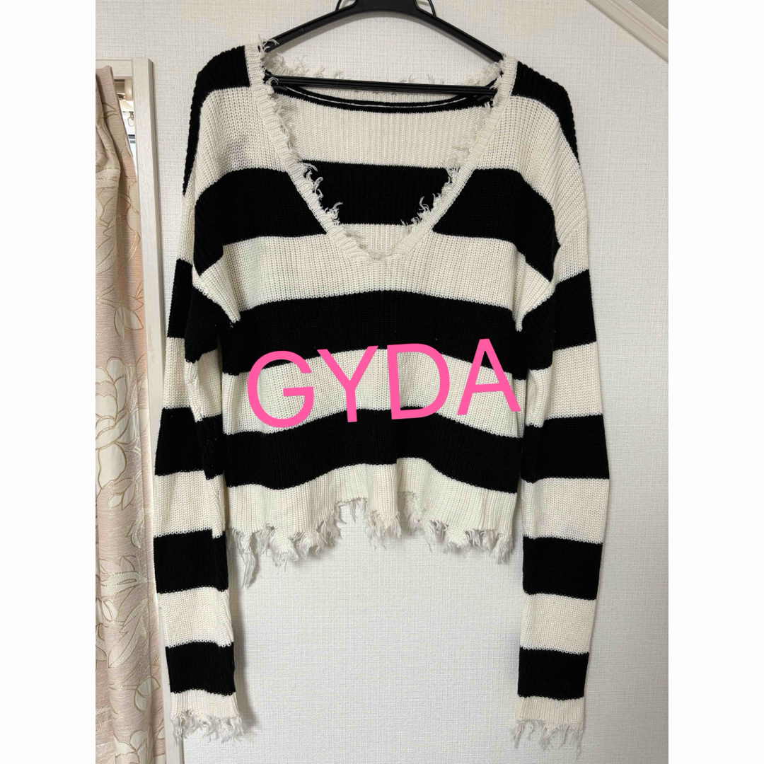 GYDA(ジェイダ)のGYDA VネックグラインダーニットTOPS  レディースのトップス(ニット/セーター)の商品写真