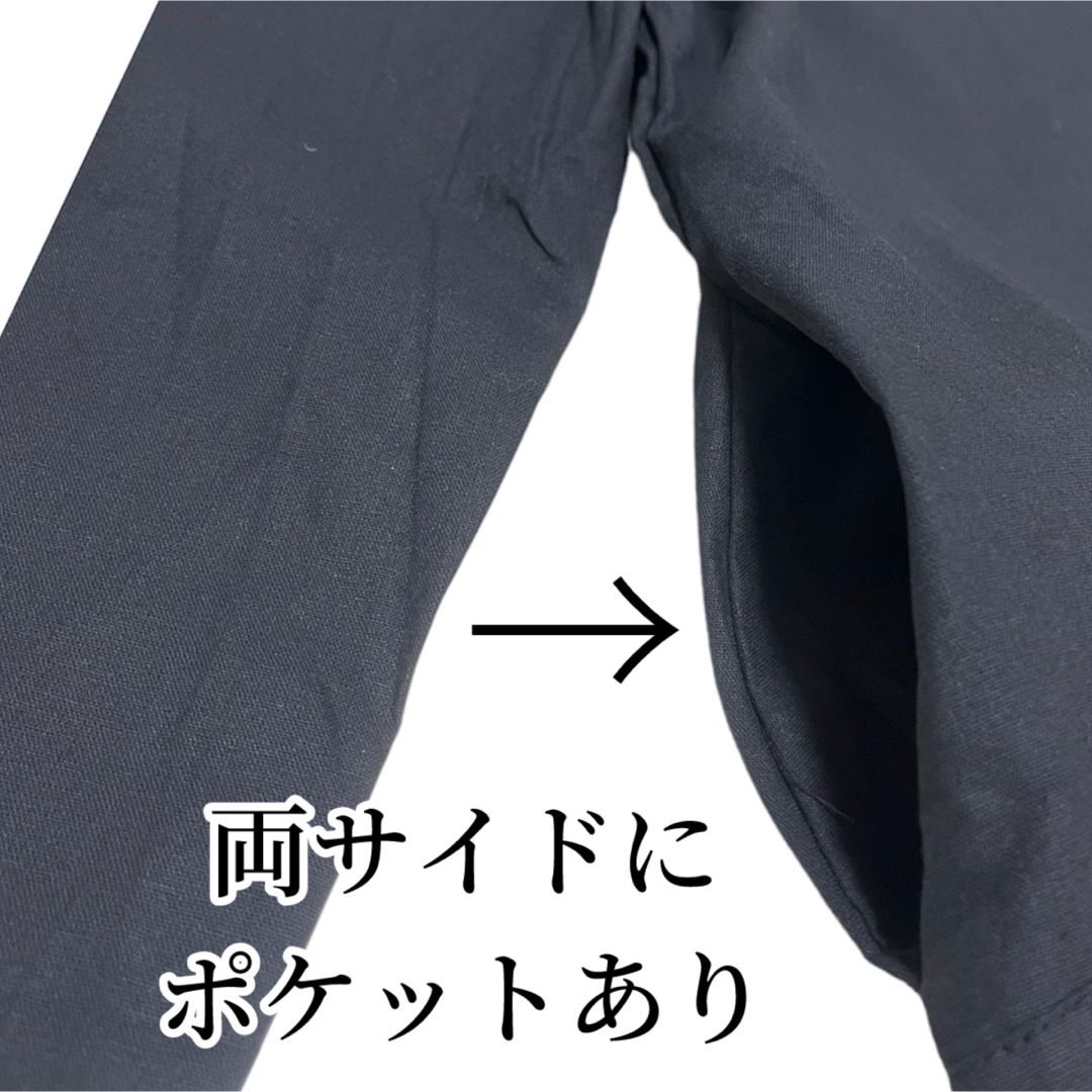 シャツワンピース ワンピース ロング XL 大きい ゆったり ブラック マキシ丈 レディースのワンピース(ロングワンピース/マキシワンピース)の商品写真