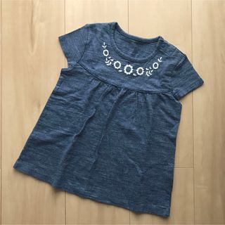 ユニクロ(UNIQLO)のユニクロ ベビー 刺繍 Tシャツ 90cm(Tシャツ/カットソー)