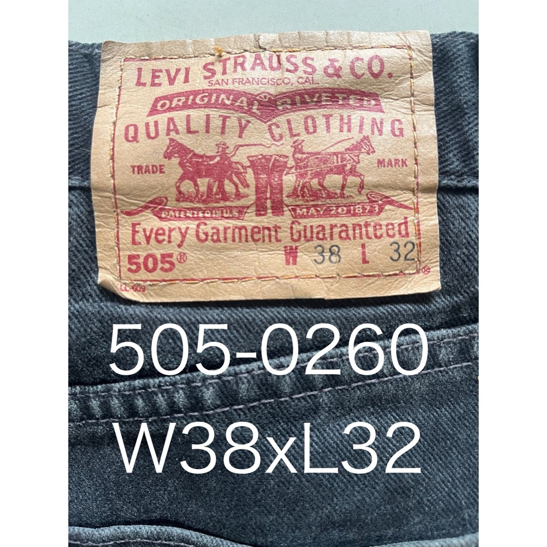 Levi's(リーバイス)のLevi's/ブラックデニム/505/00's/W38xL32/送料無料 メンズのパンツ(デニム/ジーンズ)の商品写真