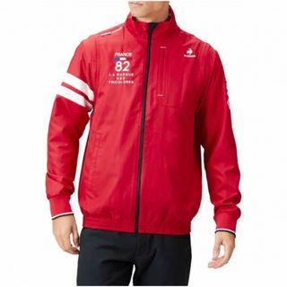 ルコックスポルティフ(le coq sportif)の送料無料 新品 le coq golf 長袖ウインドブレーカー XL レッド(ウエア)