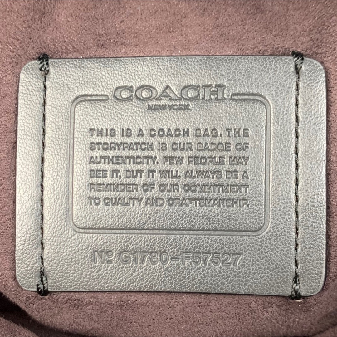 COACH(コーチ)のコーチ COACH ハンドバッグ グロスグレインレザー ゴールド金具 黒 レディースのバッグ(ハンドバッグ)の商品写真