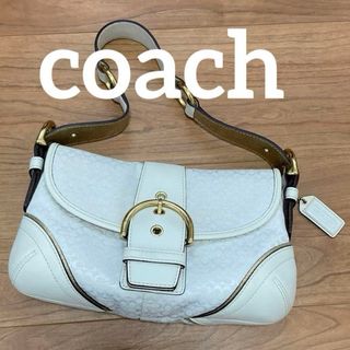 コーチ(COACH)のcoach バッグ　ホワイト　ミニバッグ　コーチバッグ　白(ショルダーバッグ)