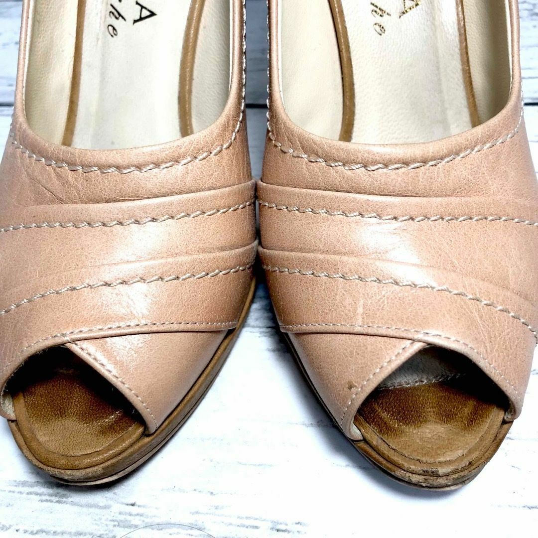 DIANA(ダイアナ)のDIANA ダイアナ パンプス オープントゥ ピンク 22.5cm レディースの靴/シューズ(ハイヒール/パンプス)の商品写真