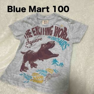 Blue Mart 100 Tシャツ 恐竜 グレー ブルーマート 薄手 (Tシャツ/カットソー)